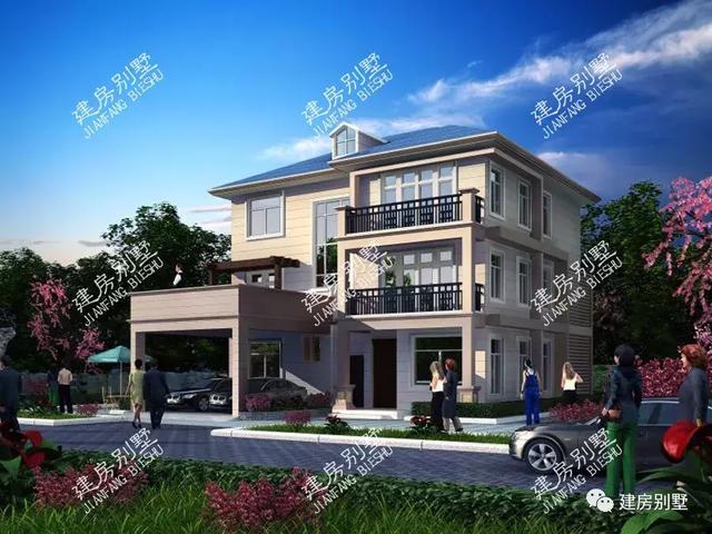 一屋多戶的別墅設(shè)計圖，外觀大氣，結(jié)構(gòu)實用，越看越喜歡！