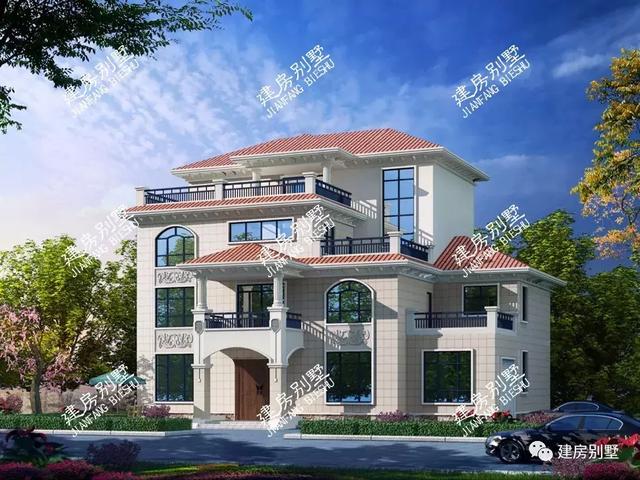 一屋多戶的別墅設(shè)計圖，外觀大氣，結(jié)構(gòu)實用，越看越喜歡！