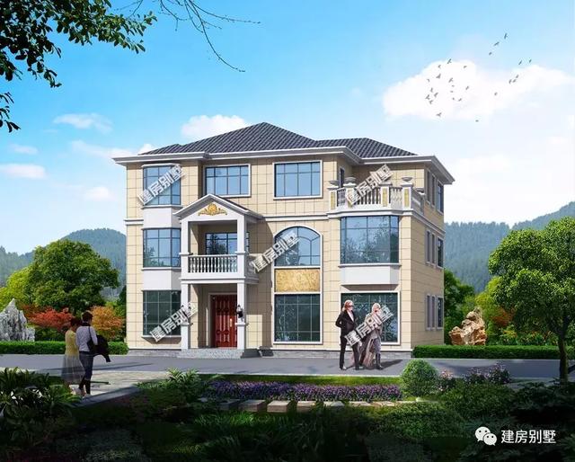 一屋多戶的別墅設(shè)計圖，外觀大氣，結(jié)構(gòu)實用，越看越喜歡！