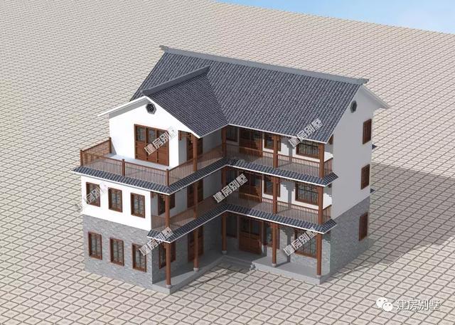 一屋多戶的別墅設(shè)計圖，外觀大氣，結(jié)構(gòu)實用，越看越喜歡！