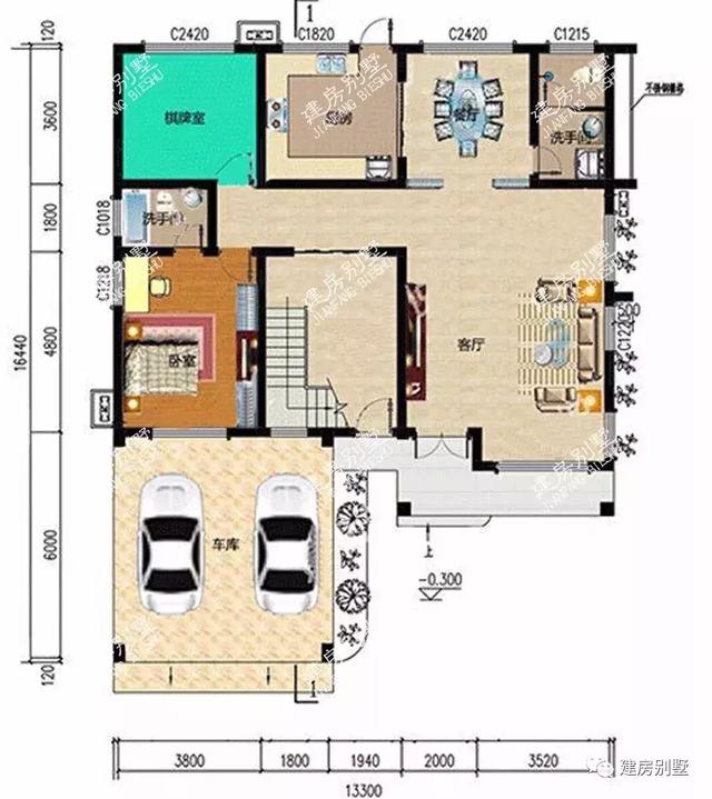 一屋多戶的別墅設(shè)計圖，外觀大氣，結(jié)構(gòu)實用，越看越喜歡！