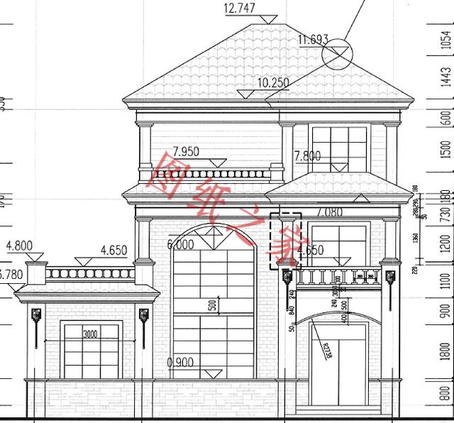 農村三層別墅設計圖，外觀新穎，設計獨特，造價實惠！