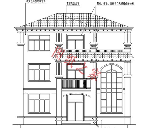 農村三層別墅設計圖，外觀新穎，設計獨特，造價實惠！