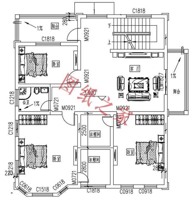 農村三層別墅設計圖，外觀新穎，設計獨特，造價實惠！