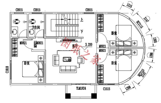 農村三層別墅設計圖，外觀新穎，設計獨特，造價實惠！