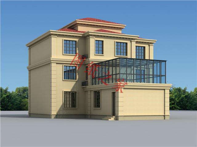 農村三層別墅設計圖，外觀新穎，設計獨特，造價實惠！