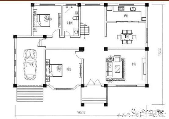 經(jīng)典帶車庫(kù)二層設(shè)計(jì)圖 外觀舒適！造價(jià)實(shí)惠！