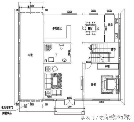 經(jīng)典帶車庫(kù)二層設(shè)計(jì)圖 外觀舒適！造價(jià)實(shí)惠！
