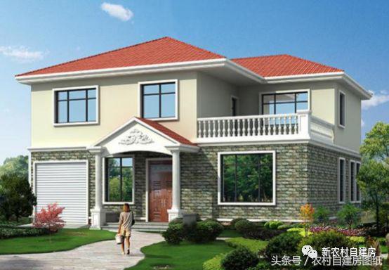 經(jīng)典帶車庫(kù)二層設(shè)計(jì)圖 外觀舒適！造價(jià)實(shí)惠！