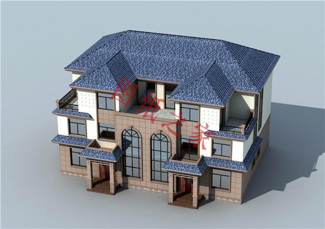 6套農(nóng)村三層別墅設(shè)計(jì)圖，造價(jià)合理，外觀高端！