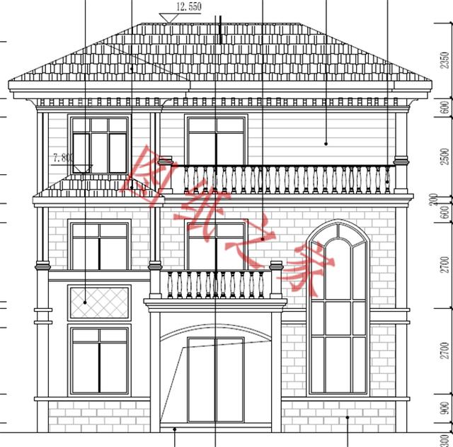6套農(nóng)村三層別墅設(shè)計(jì)圖，造價(jià)合理，外觀高端！