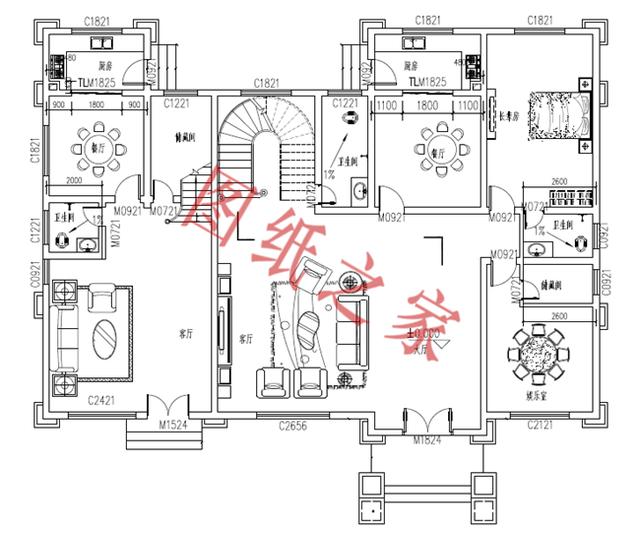 5套三層別墅設(shè)計(jì)圖，結(jié)構(gòu)合理舒適，造價實(shí)惠。