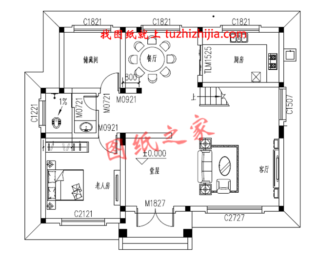 5套農(nóng)村二層樓簡單大氣的設(shè)計圖紙，回老家自建正合適