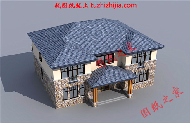 5套農(nóng)村二層樓簡單大氣的設(shè)計圖紙，回老家自建正合適