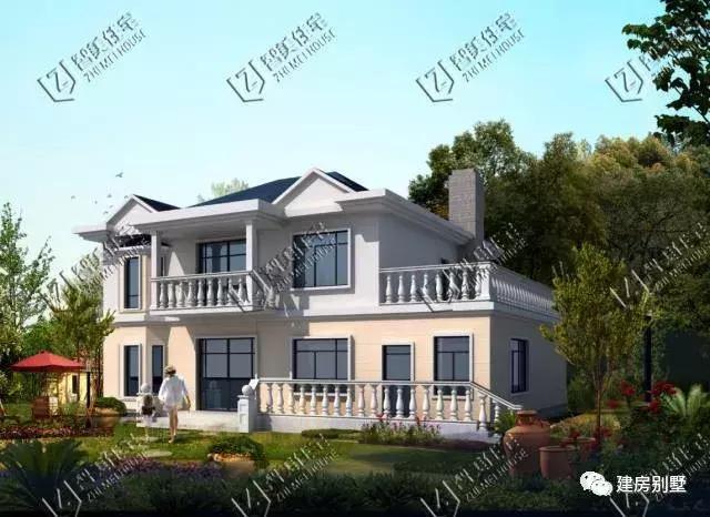 帶煙囪的別墅設(shè)計(jì)圖，外觀精美，設(shè)計(jì)獨(dú)特!