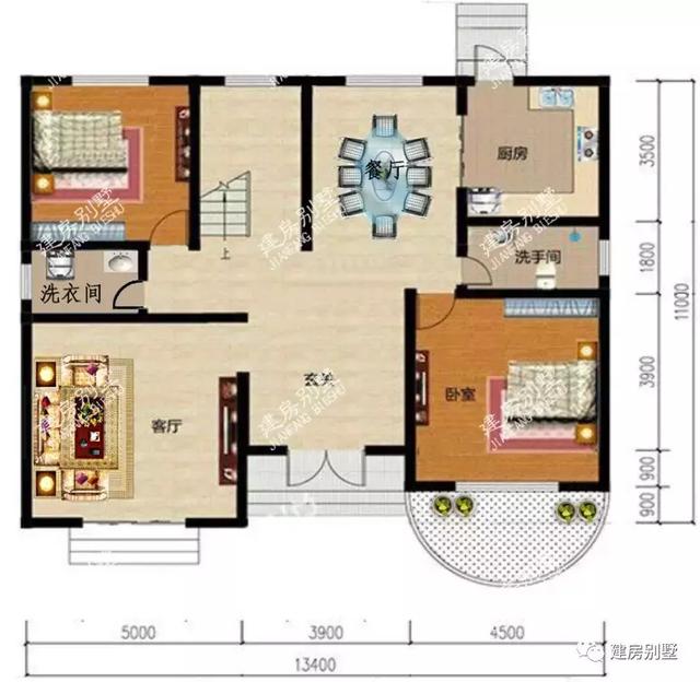 帶煙囪的別墅設(shè)計(jì)圖，外觀精美，設(shè)計(jì)獨(dú)特!