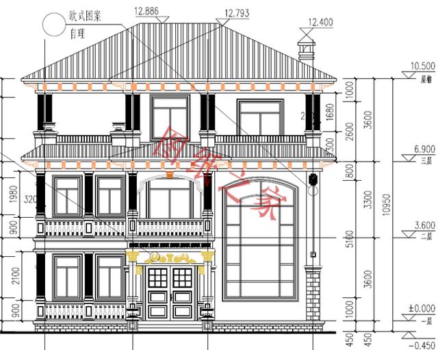 6套農(nóng)村三層別墅設(shè)計(jì)圖，外觀大氣、造價(jià)低廉！