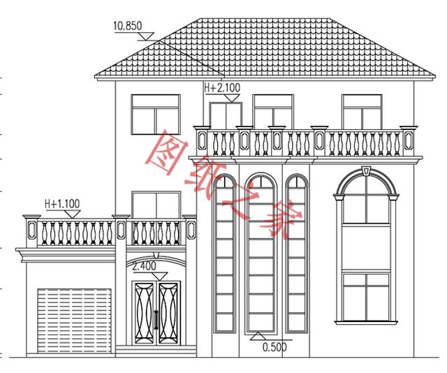 6套農(nóng)村三層別墅設(shè)計(jì)圖，外觀大氣、造價(jià)低廉！