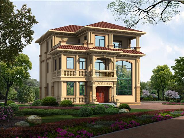 6套農(nóng)村三層別墅設(shè)計(jì)圖，外觀大氣、造價(jià)低廉！