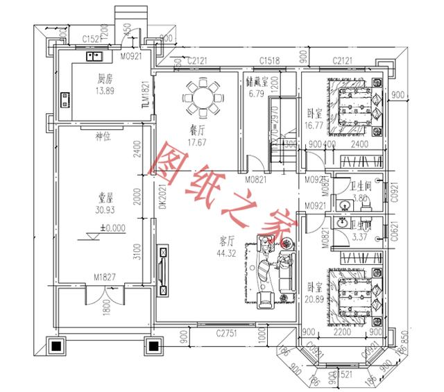6套農(nóng)村三層別墅設(shè)計(jì)圖，外觀大氣、造價(jià)低廉！