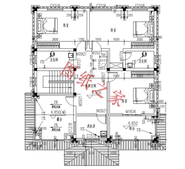 6套農(nóng)村三層別墅設(shè)計(jì)圖，外觀大氣、造價(jià)低廉！