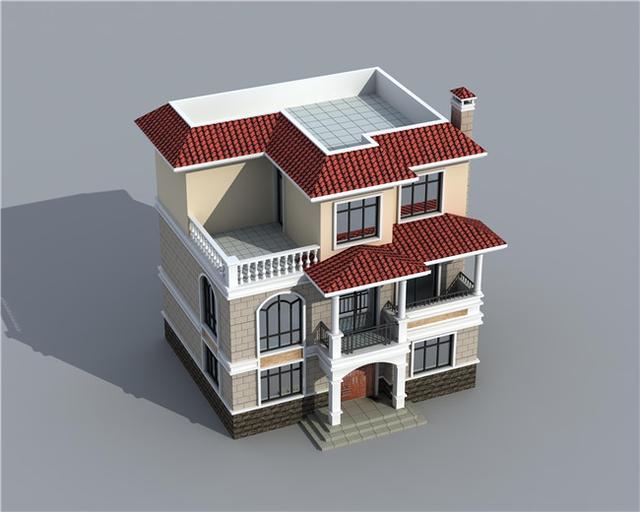 6套農(nóng)村三層別墅設(shè)計(jì)圖，外觀大氣、造價(jià)低廉！