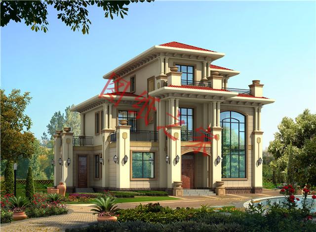 6套農(nóng)村三層別墅設(shè)計(jì)圖，外觀大氣、造價(jià)低廉！