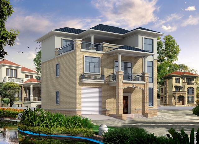 造價低的三層設(shè)計圖，露臺車庫一應(yīng)俱全！