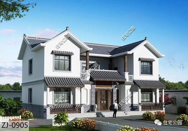 農(nóng)村小戶型中式別墅設(shè)計(jì)圖，外觀新穎獨(dú)特，您的首選！