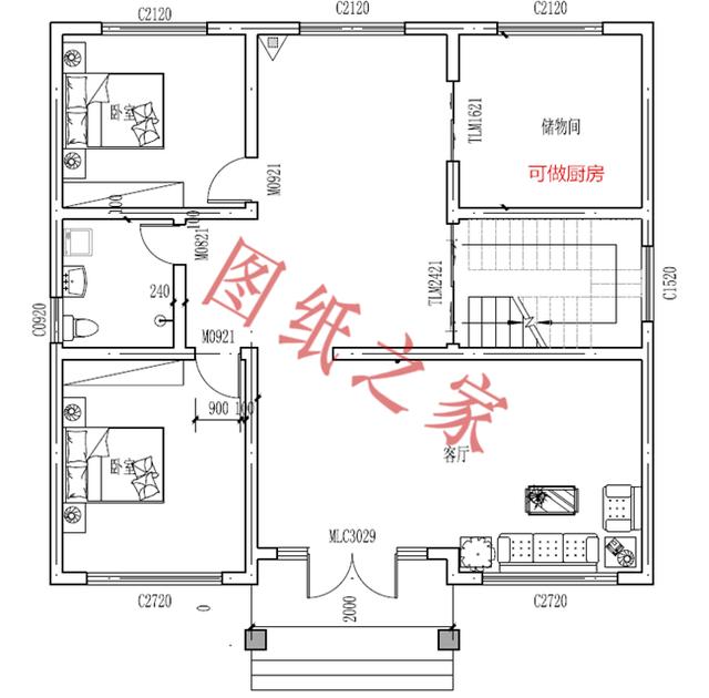 農(nóng)村二層自建房設(shè)計圖，造價低廉，您理想的首選！