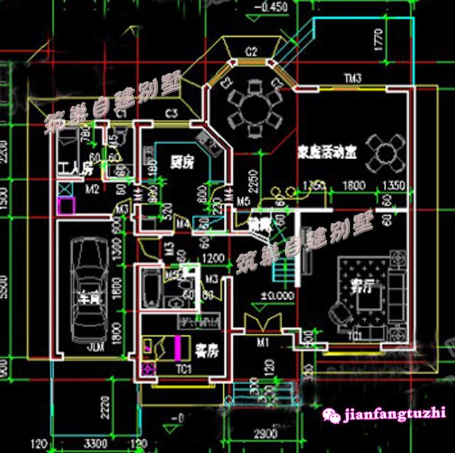 簡(jiǎn)單實(shí)用二層別墅設(shè)計(jì)圖，內(nèi)含車庫(kù)，既時(shí)尚又溫馨！