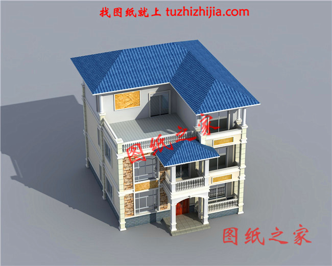 農(nóng)村120方三層自建房子設(shè)計(jì)圖紙，再過10年不會淘汰