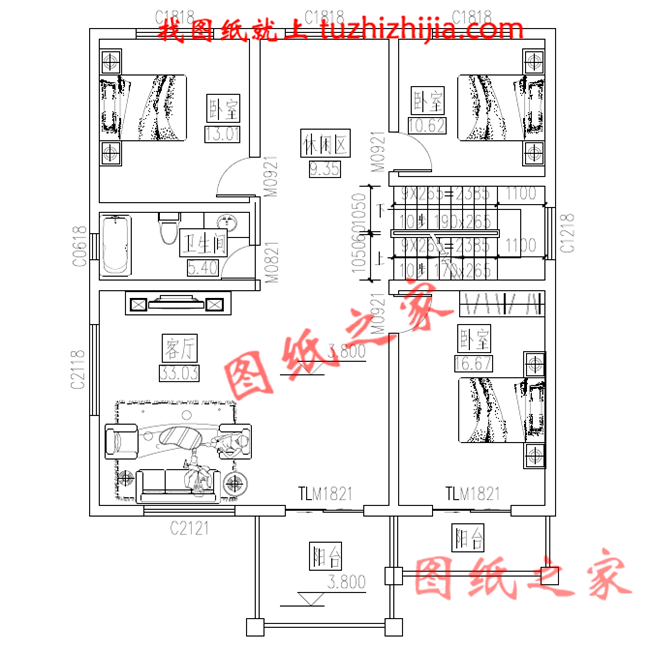 農(nóng)村120方三層自建房子設(shè)計(jì)圖紙，再過10年不會淘汰