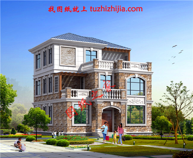 農(nóng)村120方三層自建房子設(shè)計(jì)圖紙，再過10年不會淘汰