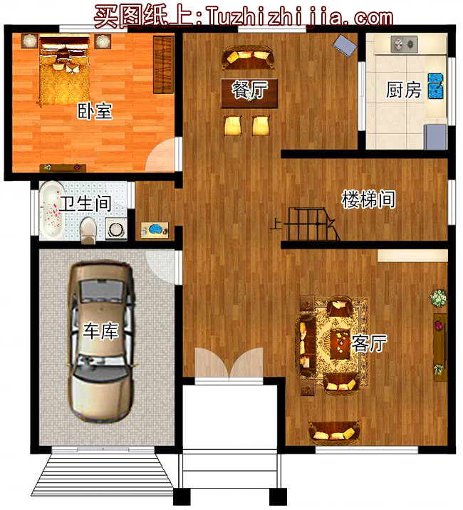 農(nóng)村120方三層自建房子設(shè)計(jì)圖紙，再過10年不會淘汰