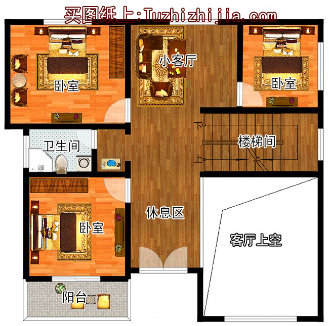 農(nóng)村120方三層自建房子設(shè)計(jì)圖紙，再過10年不會淘汰