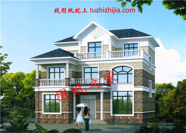 農(nóng)村120方三層自建房子設(shè)計(jì)圖紙，再過10年不會淘汰