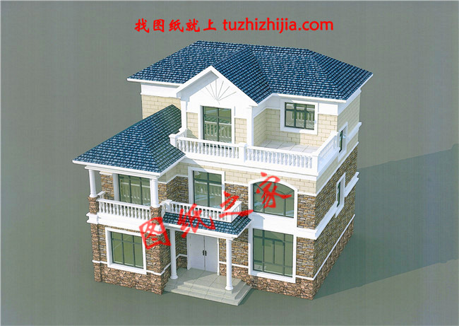 農(nóng)村120方三層自建房子設(shè)計(jì)圖紙，再過10年不會淘汰