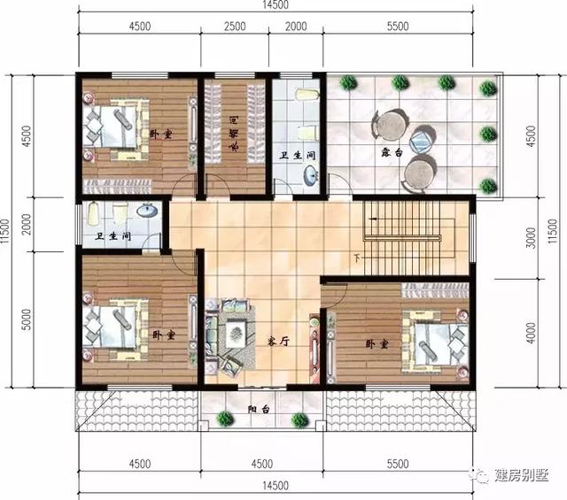 3棟兩層別墅設計圖，布局合理，是您理想的選擇！