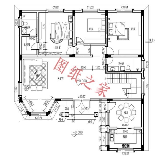 三層小樓設(shè)計圖，色彩鮮艷、戶型合理，總有一款打動你的心！