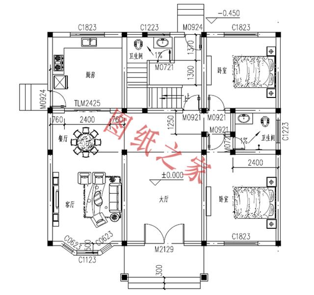 三層小樓設(shè)計圖，色彩鮮艷、戶型合理，總有一款打動你的心！