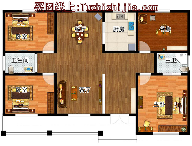 貼心好看的農(nóng)村10萬元一層小別墅圖，養(yǎng)老首選