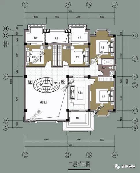 理想的農(nóng)村別墅設(shè)計(jì)圖，5套戶型供您選擇！
