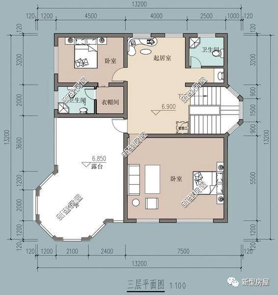 理想的農(nóng)村別墅設(shè)計(jì)圖，5套戶型供您選擇！