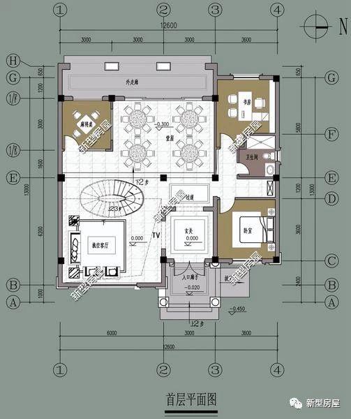 理想的農(nóng)村別墅設(shè)計(jì)圖，5套戶型供您選擇！