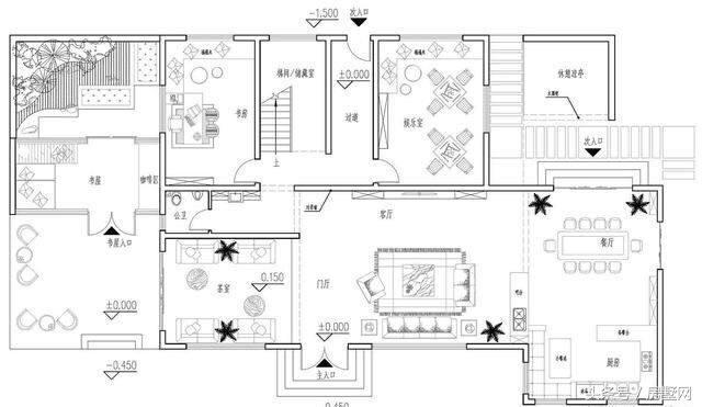 帶游泳池的別墅設(shè)計圖，親近大自然，好不愜意！
