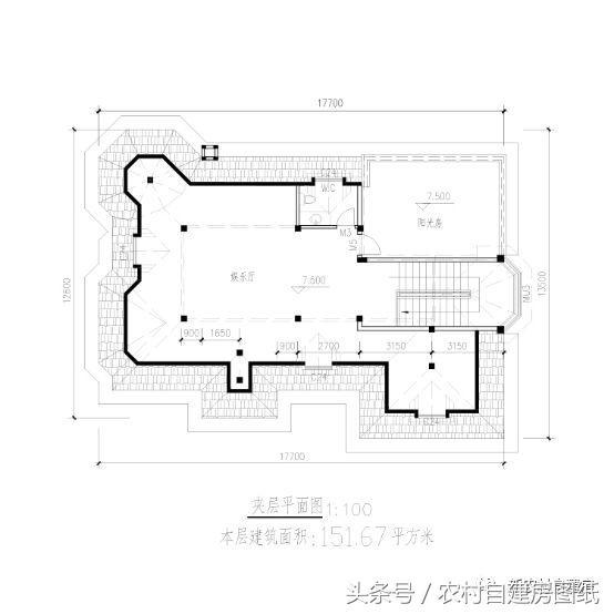 農(nóng)村別墅設計圖 采光優(yōu)越，布局合理！