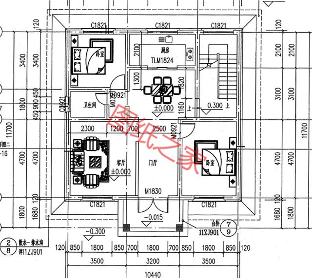 三層自建房設(shè)計(jì)圖，安享舒適大氣的生活，讓鄰居羨慕不已！
