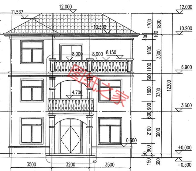 三層自建房設(shè)計(jì)圖，安享舒適大氣的生活，讓鄰居羨慕不已！