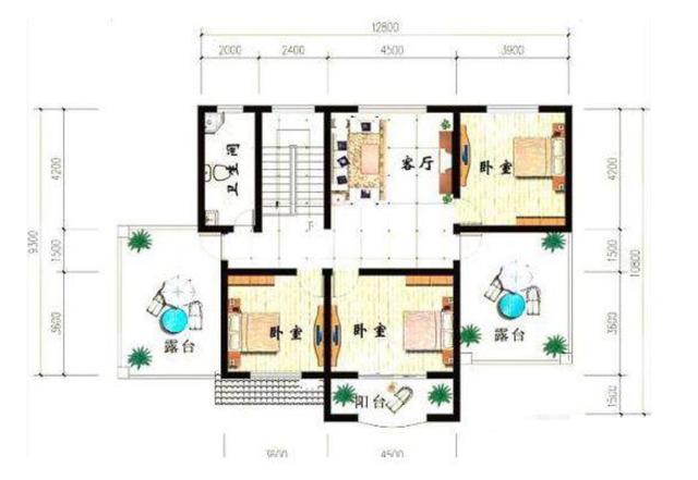 獨特的別墅設計圖，外觀美觀大方又清新亮麗！